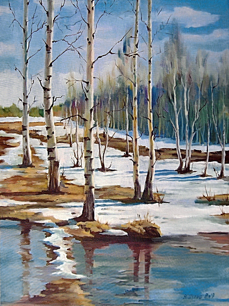 Березовая весна. Вид 1