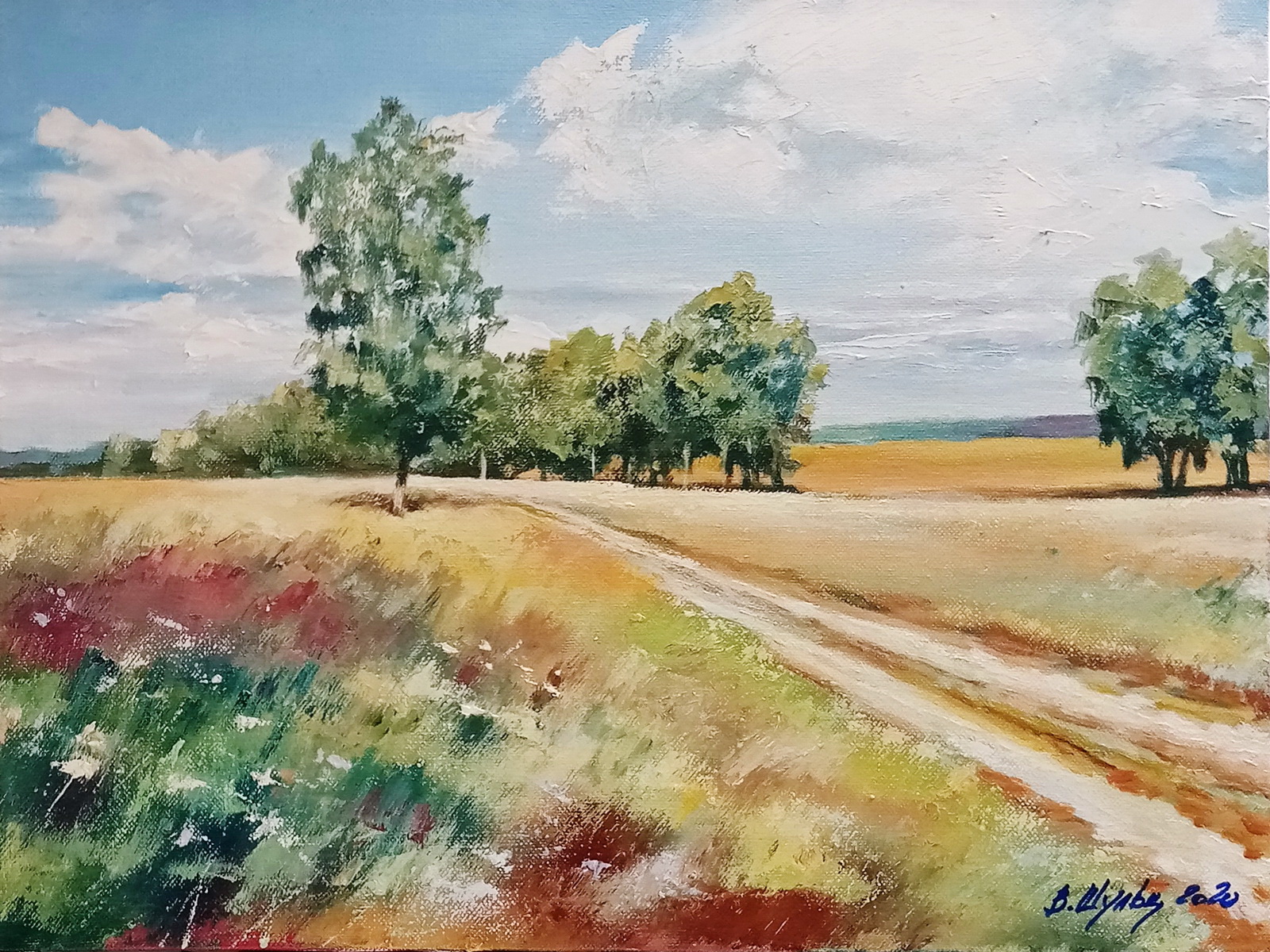 Лето. Дорога. Вид 3
