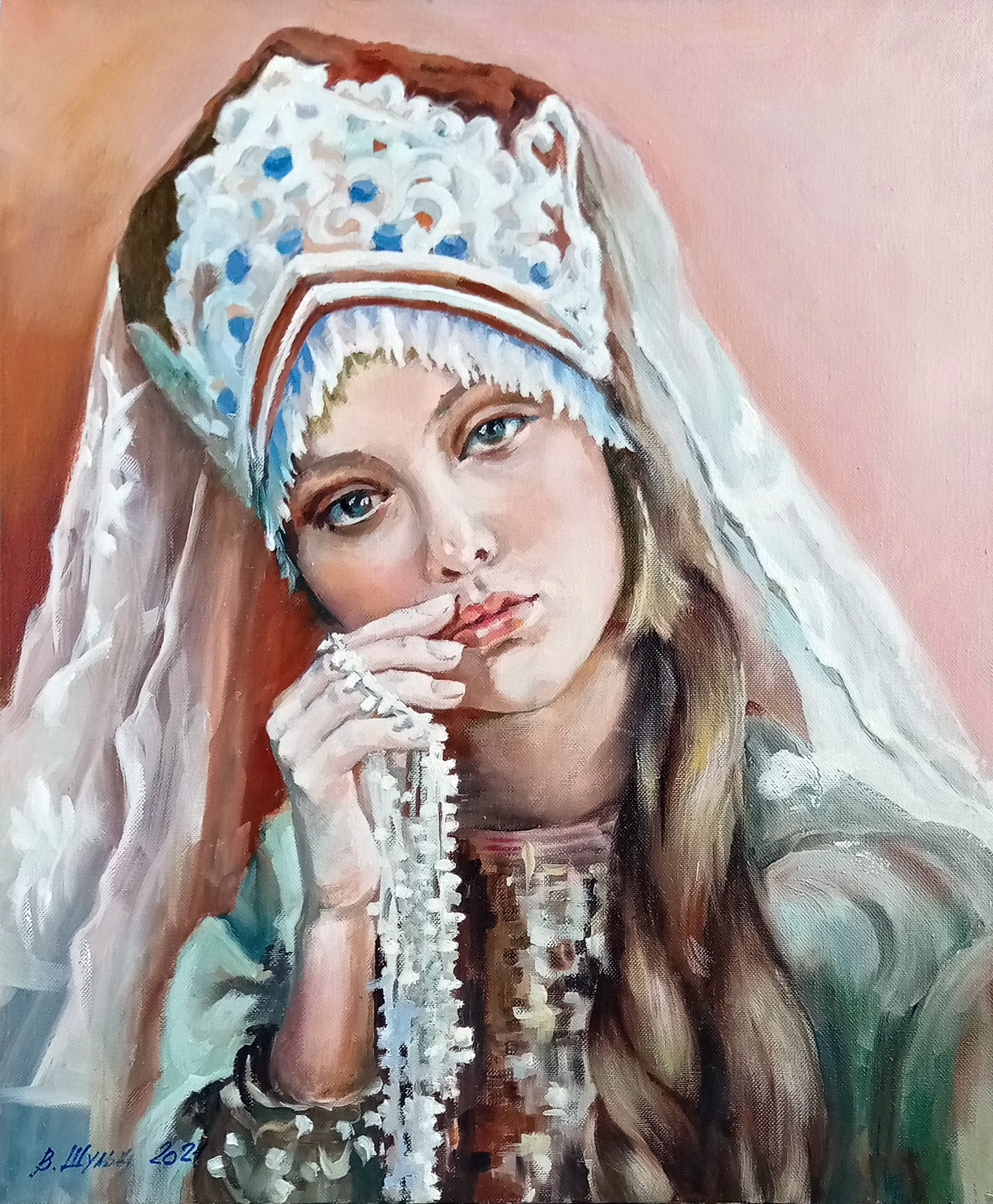 Русская девушка. Вид 4